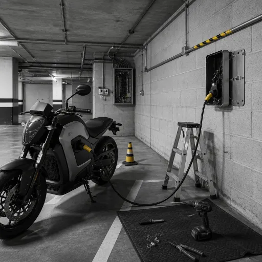 Installer une prise de recharge moto au garage ou en copropriété : le vrai parcours du combattant