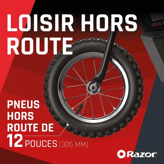 Kids Moto Électrique - MX125 Dirt Rocket Bike pour Les Enfants de 7+ avec Une Vitesse Maximale de 13km/h & Une Autonomie de 40 Minutes, 100W, Une Batterie 12V 5Ah & des Pneumatiques 12" - Rose