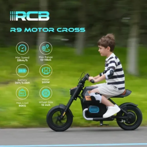 Avis RCB R9 Moto Electrique Enfant : une mini cross rapide, réglable et plutôt sérieuse sur la sécurité