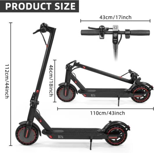 Trottinette électrique pliable pour adultes, batterie de 10,4 Ah, autonomie 25-35 km, connexion app