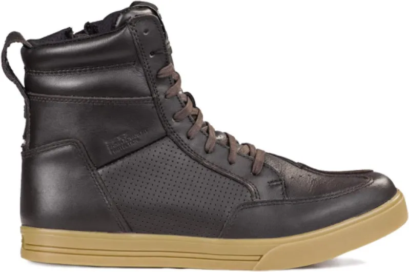 Blake, Bottes Moto Homme - Renforcées, Chaussueres de Motard en Cuir, Support de Cheville, Semelle Antidérapante 43 EU Bottes de moto Marron