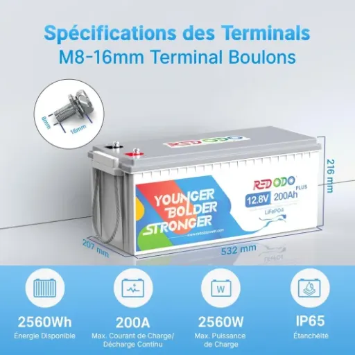 Test Redodo 12V 200Ah Plus : une grosse batterie LiFePO4 qui fait le job pour le camping-car et le solaire