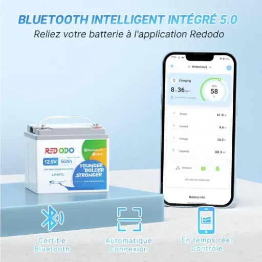 Test Redodo LiFePO4 12V 50Ah Bluetooth : la petite batterie qui simplifie la vie en van et en bateau