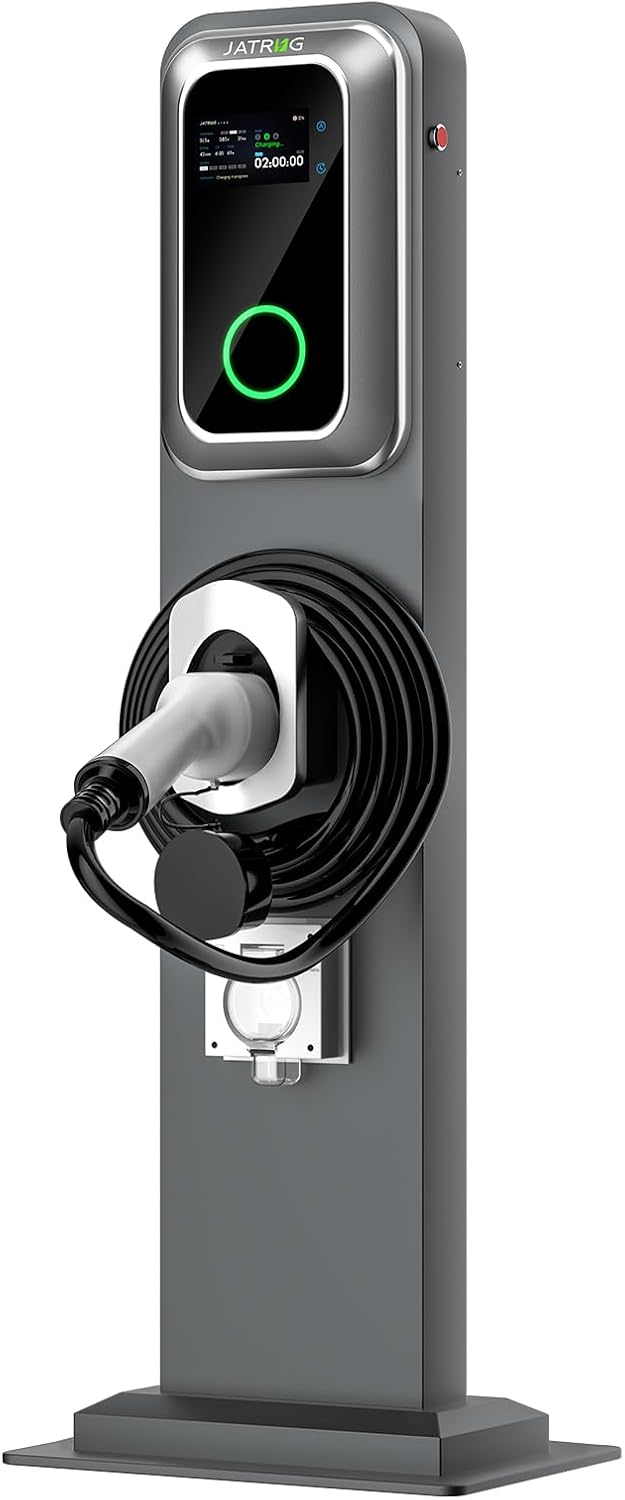 K1 kit borne de Recharge S1 wallbox 11kw 16A Triphase câble 8M véhicules électriques avec Poteau de Support +Prise renforcée étanche Cable 8M 11kw
