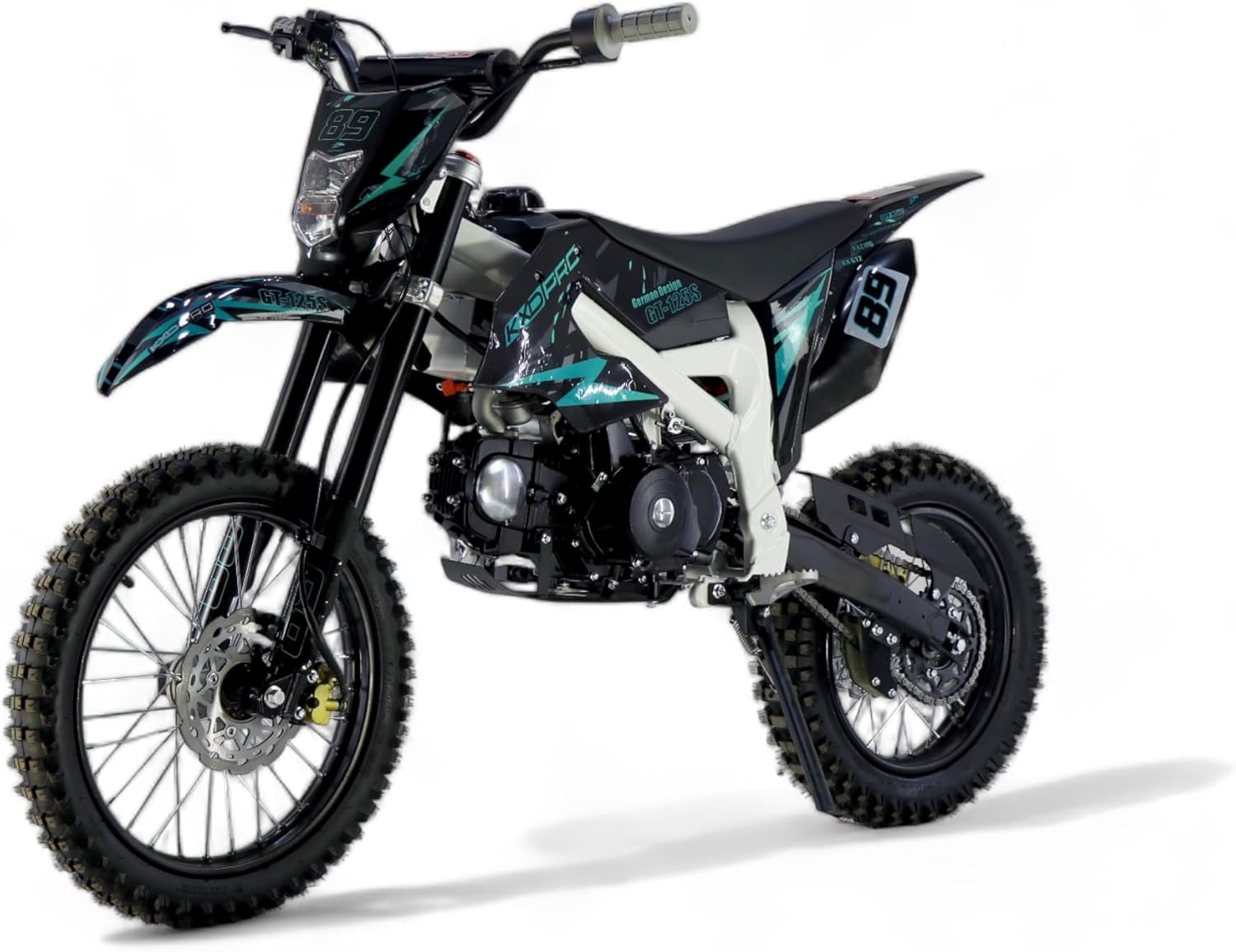 KXD 612 E+K 125ccm 17/14" 4T Dirtbike Crossbike Pocketbike blau
