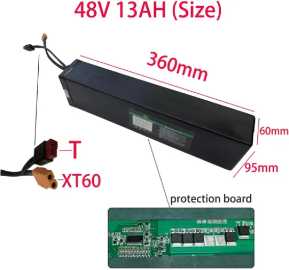 48V Scooter Électrique Batterie 10AH/12.5AH/21AH Scooter Batterie Scooter Électrique Remplacement Accessoire Remplacement Batterie pour Scooter Intégré 13AH 48V