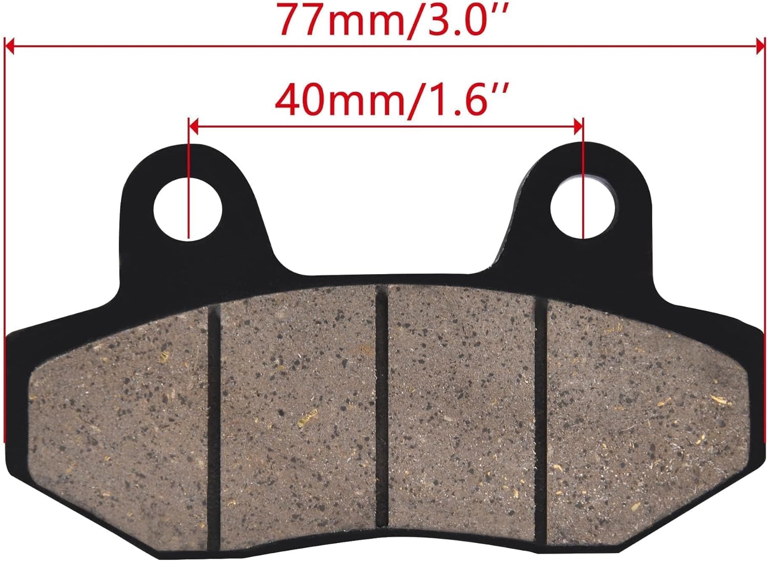Arrière Disque Plaquette de Frein Remplacement pour Taotao 150cc 200cc 250cc Scooter ATV 4 Roues Quad Dirt Pit Bike Go Kart Longueur:77 mm