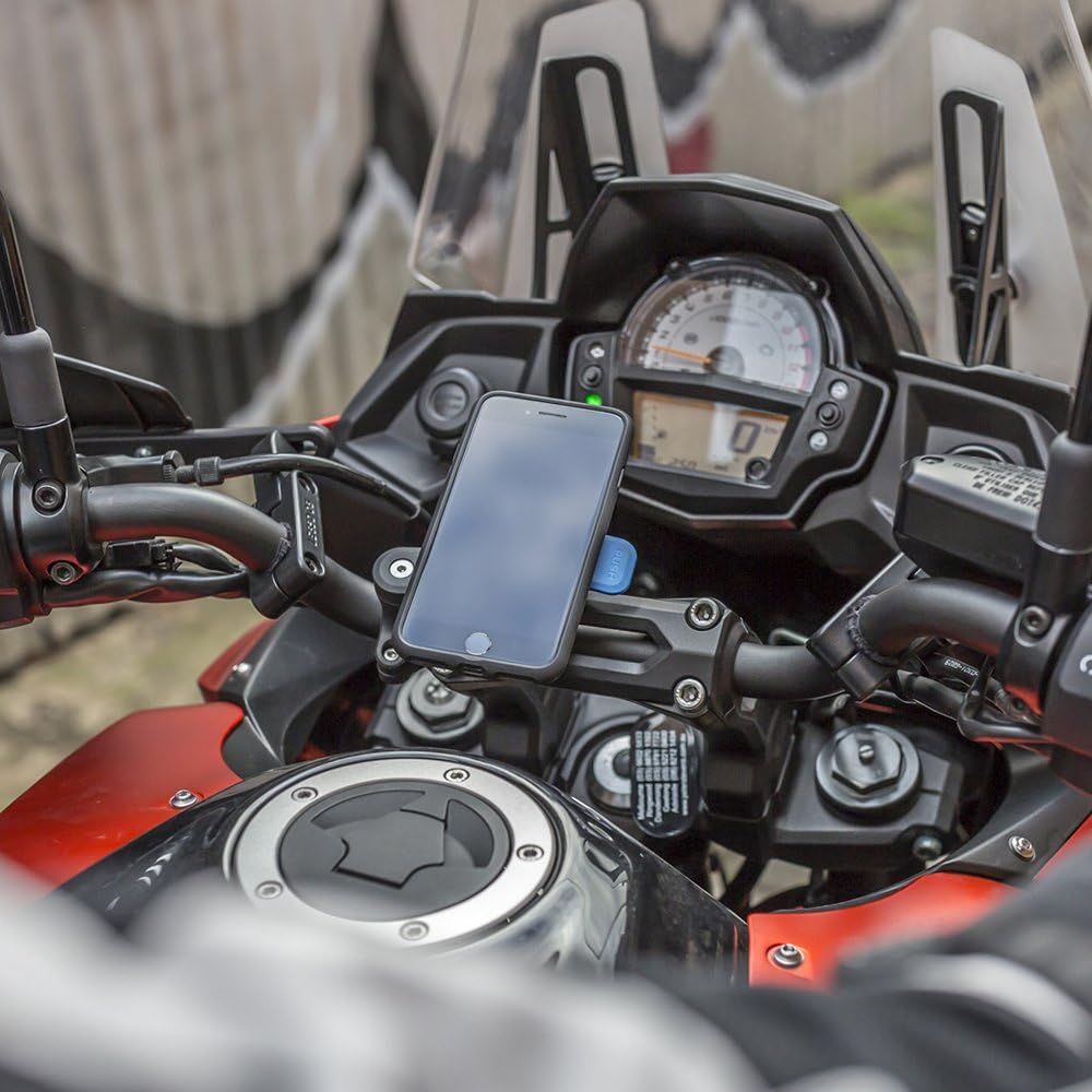 Guidon pour Moto Support Téléphone pour iPhone, Galaxy, Pixel Et Adaptateurs Universels Handlebar Mount