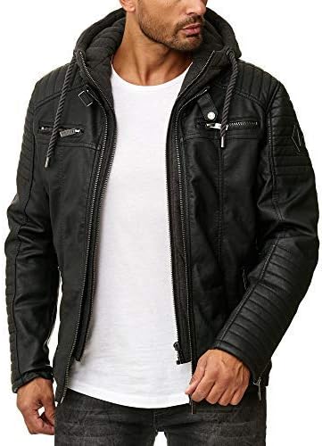 Redbridge pour homme cuir synthétique Veste de transition M Noir