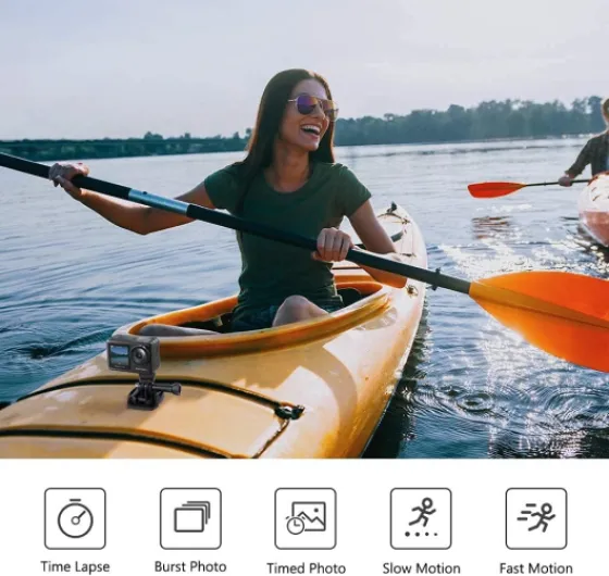 AKASO Brave 7 LE Action Camera, IPX7 Waterproof Navitve 4K 20MP WiFi Sports Camera with Touch Screen, EIS 2.0 Remote Control Underwater 40M Cam with 2X 1350mAh Batteries