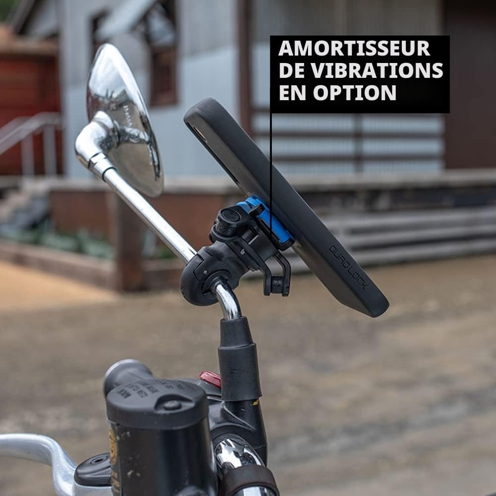 Rétroviseur pour Moto/Scooter Support Téléphone pour iPhone, Galaxy, Pixel Et Adaptateurs Universels Mirror Mount