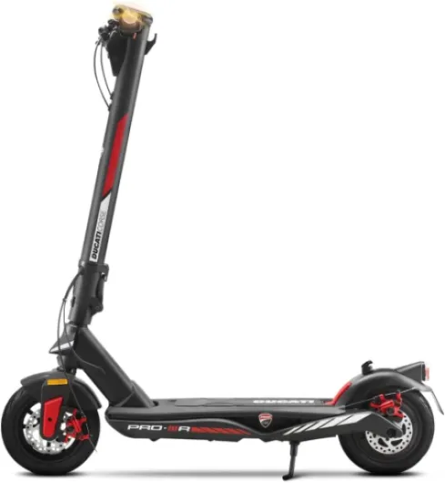 Corse E-Scooter Pro-III R, Trottinette électrique, avec flèches directionnelles intégrées, Roues Pirelli 10, autonomie 50 km, Moteur 350 W, Batterie 468 Wh, Double Frein à Disque, Noir
