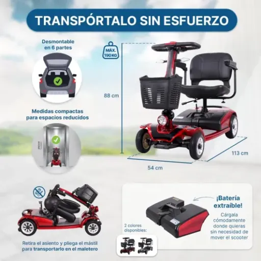 Test Trottinette de Mobilité 4 Roues Dortomedical : le petit scooter pratique pour garder son autonomie