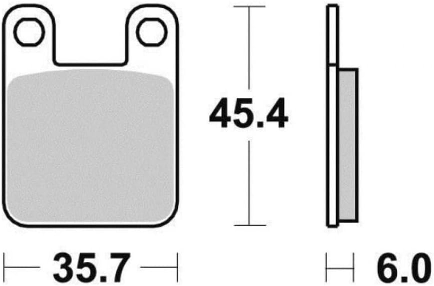 Plaquette de frein Tecnium pour scooter Peugeot 50 Elystar - Etrier Ajp 2008-2013 AV/AR Neuf
