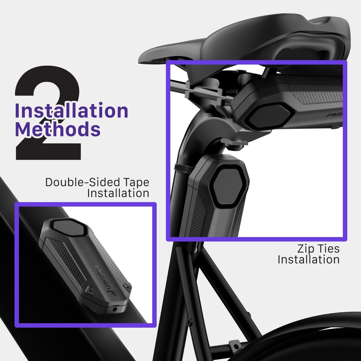 Fosmon – Alarme Antivol Moto/Vélo avec Télécommande – Étanche, Sirène 113 dB, Piles Incluses – Pour Moto, Vélo, Scooter & Vélo Électrique batterie