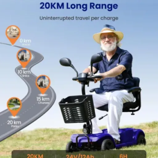 Test VOCIC D42 : le scooter de mobilité pliable costaud mais pas si léger à gérer