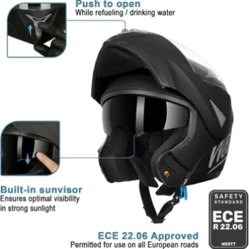 Test Westt Torque ECE 22.06 : le casque modulable abordable qui fait le job pour le quotidien