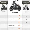 Test HYPERGOGO Challenger 12 Plus : la mini moto électrique qui amuse vraiment les gamins