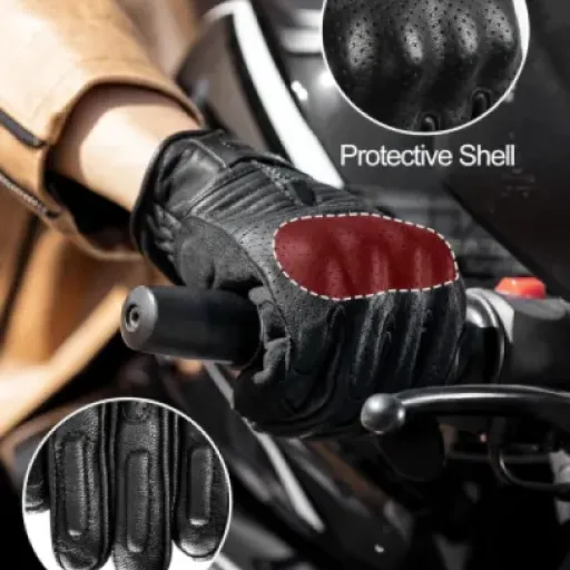 Test INBIKE Gants Moto Rétro cuir CE : des gants simples qui font le job pour la mi-saison