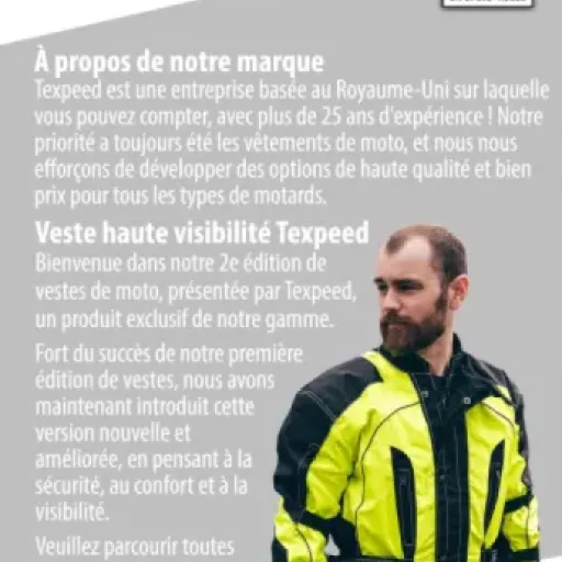 Test Texpeed Haute Visibilité : la veste moto fluo qui fait le job sans exploser le budget