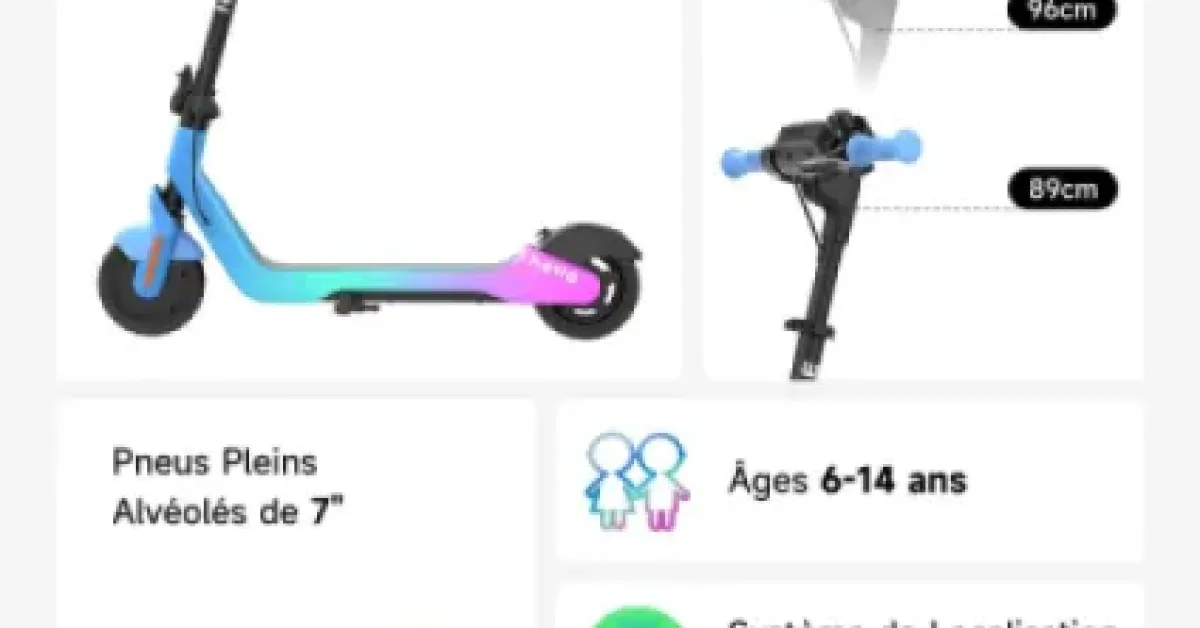 Test NAVEE K100 Max : la trottinette électrique enfant qui mise sur le contrôle parental