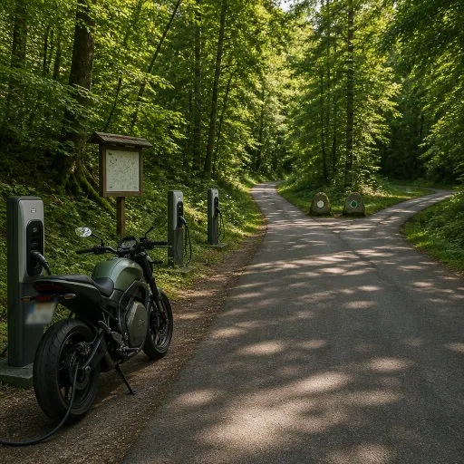 Road trip moto électrique été 2026 : trois itinéraires avec bornes cartographiées