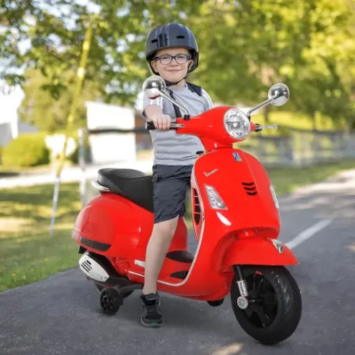 Test HOMCOM Vespa Scooter 6V : la petite moto électrique qui fait le taf pour les kids