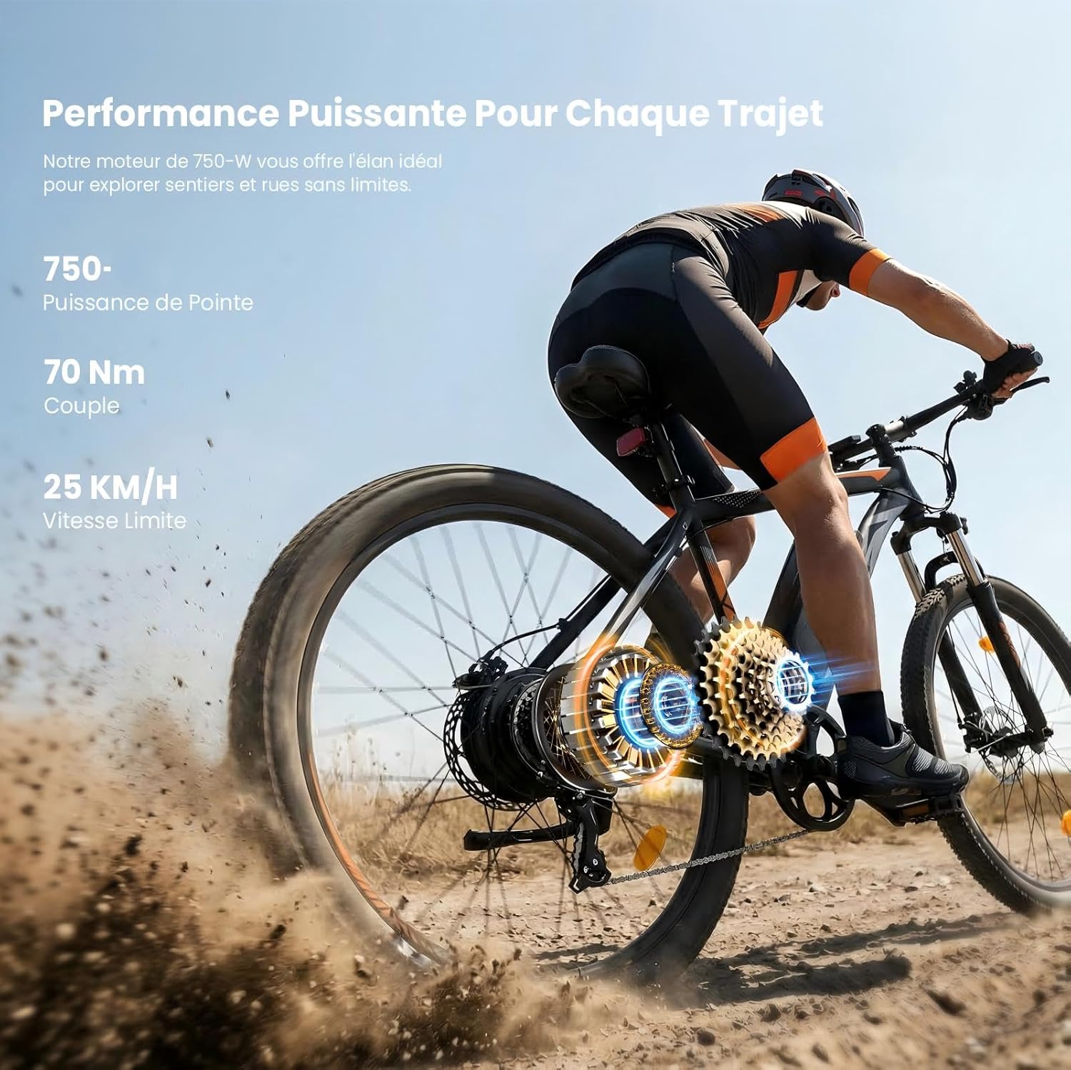 Touroll U2 Pro/U3 Pro Vélo Électrique Homme 29", VTT électrique avec Batterie Amovible 48V 15Ah, Autonomie 150KM, 70Nm, Freins à Disque Hydrauliques, Vélo électrique Tout-Terrain U2 PRO-NOIR