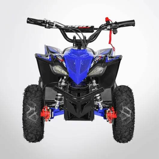 Pocket Quad TIRAX 800W - Mini Quad Enfant Électrique 800W - Bleu