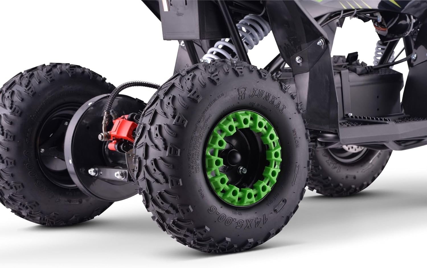 ATV électrique Quad pour Enfants T-Rex Verte - 1300W, Batterie 48V (4 x 12V 12Ah), à partir de 6 Ans