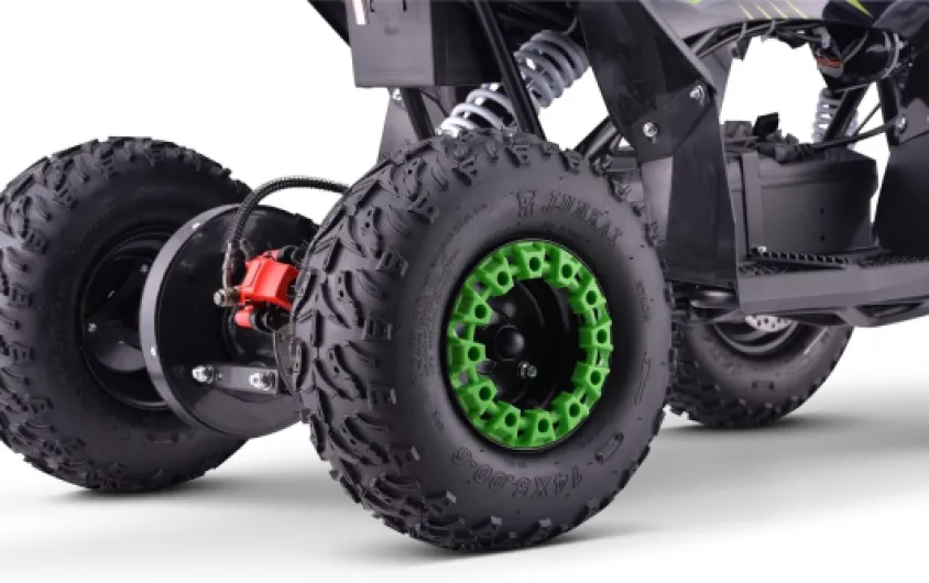 ATV électrique Quad pour Enfants T-Rex Verte - 1300W, Batterie 48V (4 x 12V 12Ah), à partir de 6 Ans