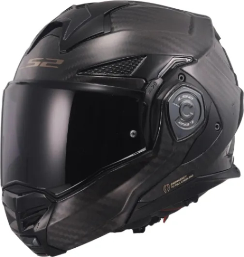 LS2, Casque modulable Moto ADVANT X Carbon Gloss Carbon M Carbon black