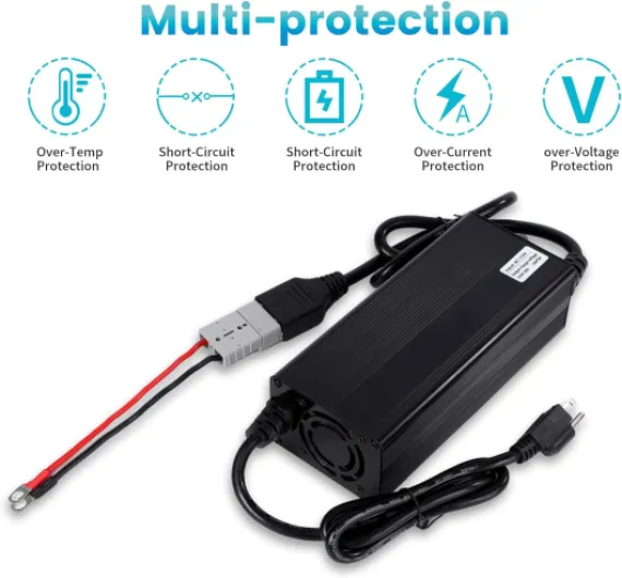 Chargeur de Batterie au Lithium 15 Ampères 18V-88V LiFePO4 - Chargeur de Batterie au Lithium avec Affichage OLED Spécial pour Moto électrique Scooter électrique Voiture de Tourisme