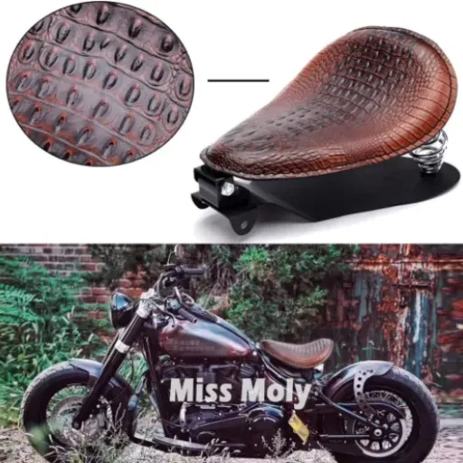 Test Selle Bobber Crocodile Marron MISS MOLY : le look vintage pas cher, avec quelques concessions