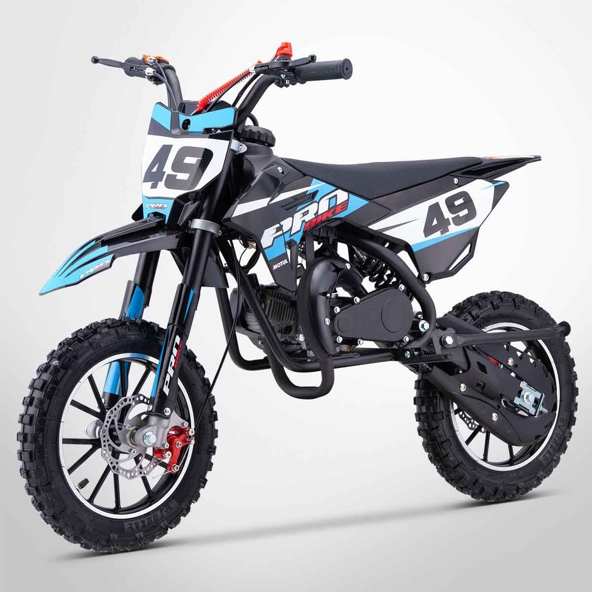 New MOTORZ PROBIKE Pocket Cross 49 / Mini Moto Enfant 50cc / Édition 2025 / Bleu