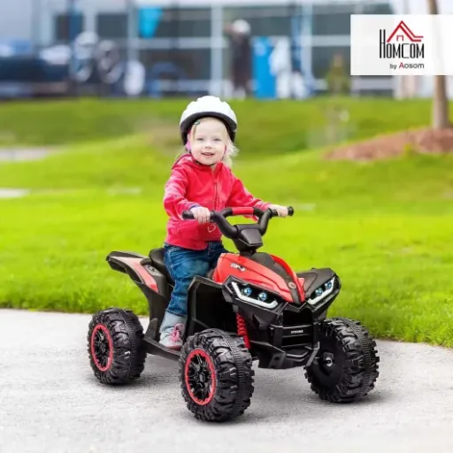 Test HOMCOM Quad électrique enfant 12 V : le jouet qui fait vraiment sortir les gosses du salon