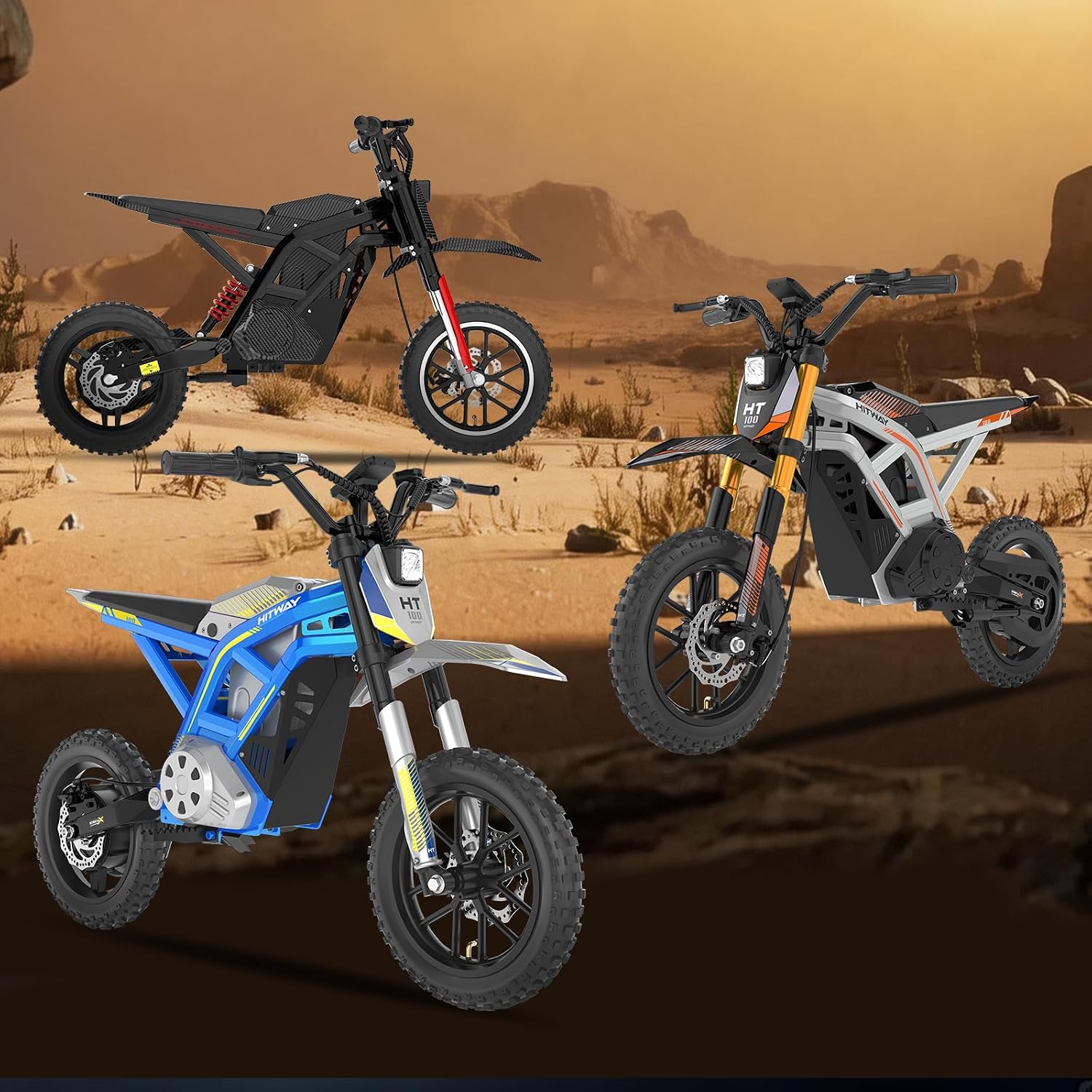Moto Cross Électrique Enfant 14" - Moteur 400W, Batterie 36V 10.4Ah, 3 Vitesses (10/15/25 km/h), Autonomie 30-45 km, Double Suspension, Pneus Tout-Terrain - Dès 8 Ans (Gris-Noir)