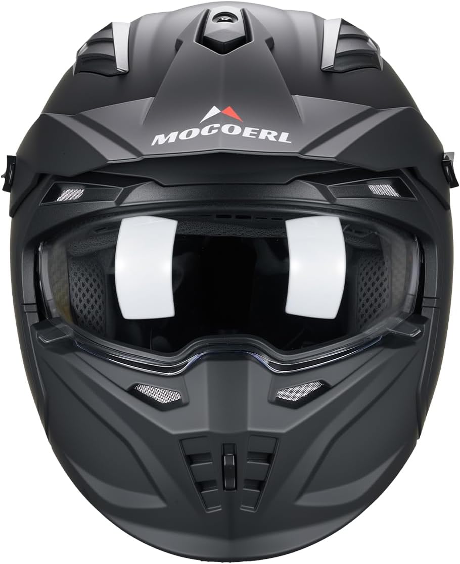 Casques Jet Vintage Rétro Moped Scooter Casque Moto Cross Homologation ECE2206 Noir Mat