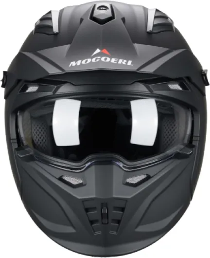 Casques Jet Vintage Rétro Moped Scooter Casque Moto Cross Homologation ECE2206 Noir Mat