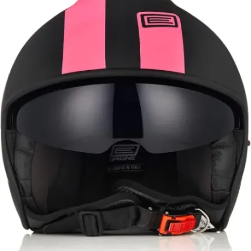 Test ORIGINE Casque Moto Jet BASIC FLUO FUXIA BLACK : le jet pas cher qui fait le job pour la ville