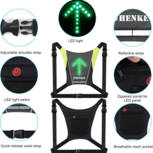 Test Gilet de Cyclisme à LED Shenkey : plus visible sur le vélo sans se ruiner