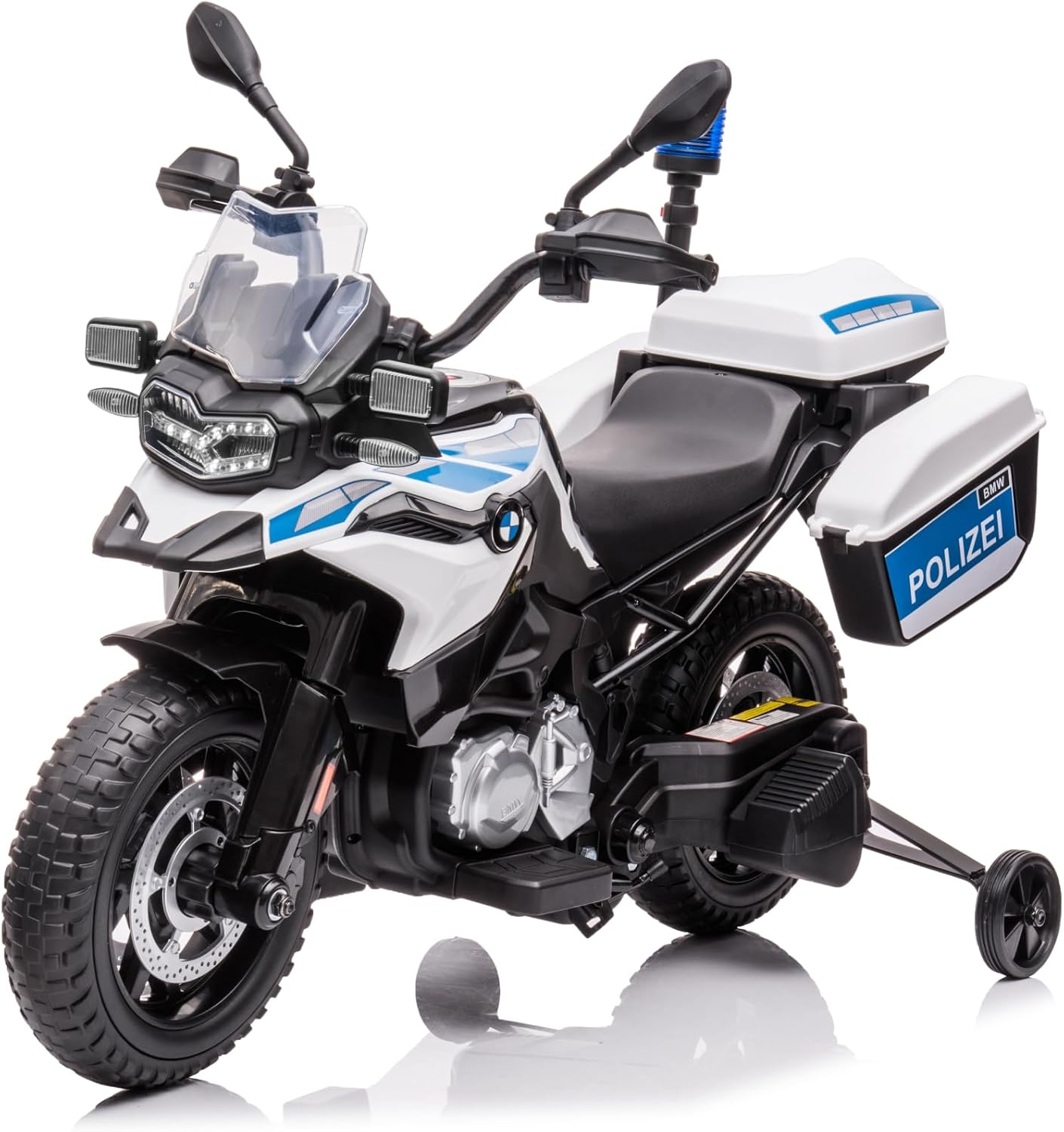 BMW F850 GS Police Moto pour Enfants - Ride-on Bike électrique (3-8 Ans)