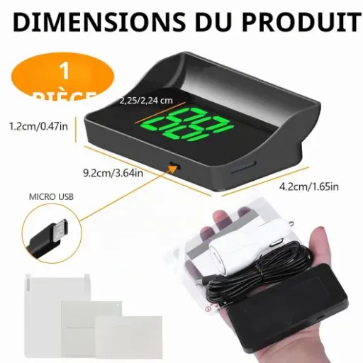 Test HUD GPS Kryolithm : un affichage tête haute pas cher mais un peu fragile