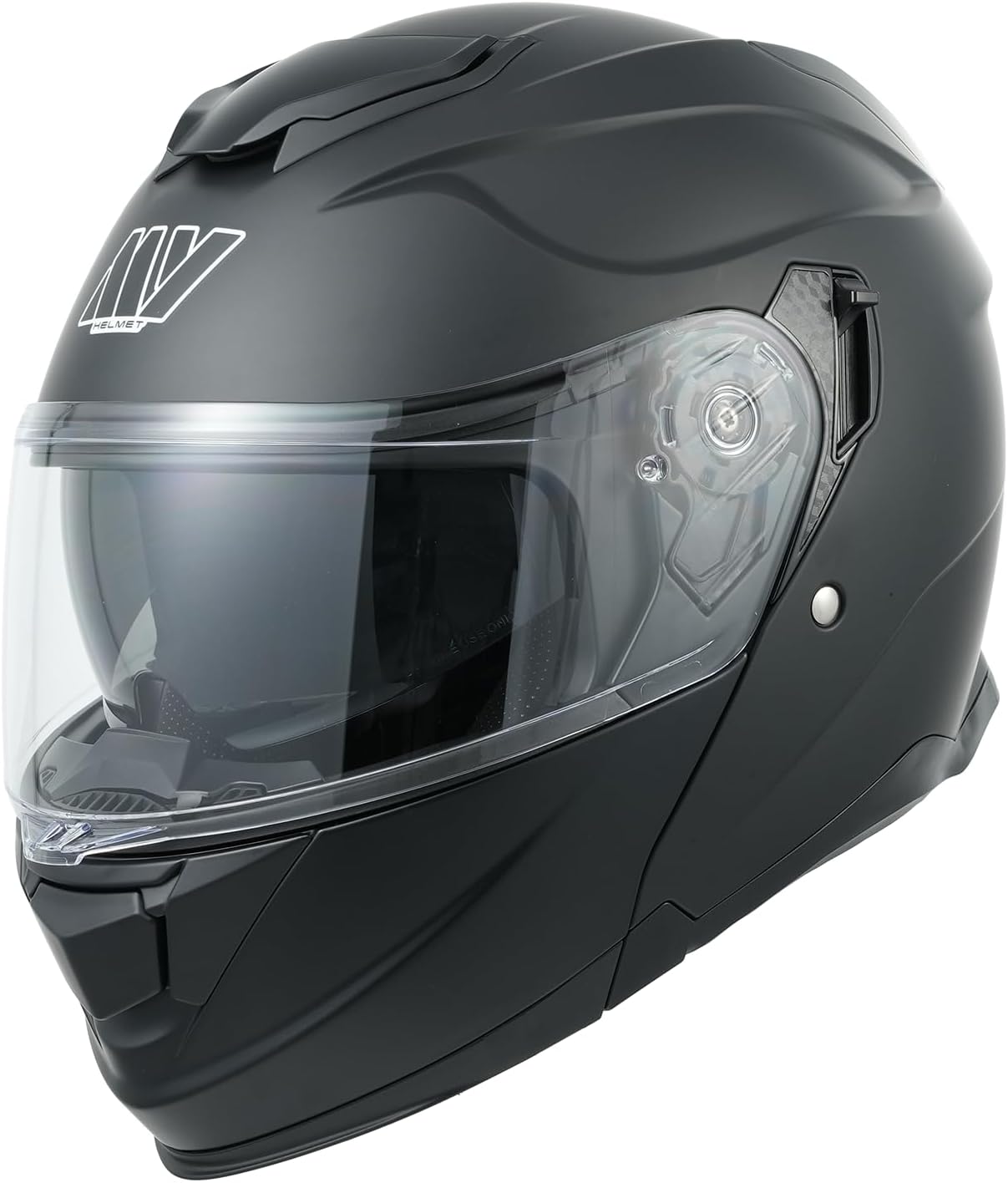 Casque Moto Modulable Intégral 935,Homologué ECE 22.06 avec Double Visière pour Les Homme Femme M(57-58cm) Noir Mat